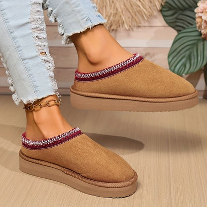 Damen Hausschuhe Mules Atmungsaktives Design Rutschfeste Sohle