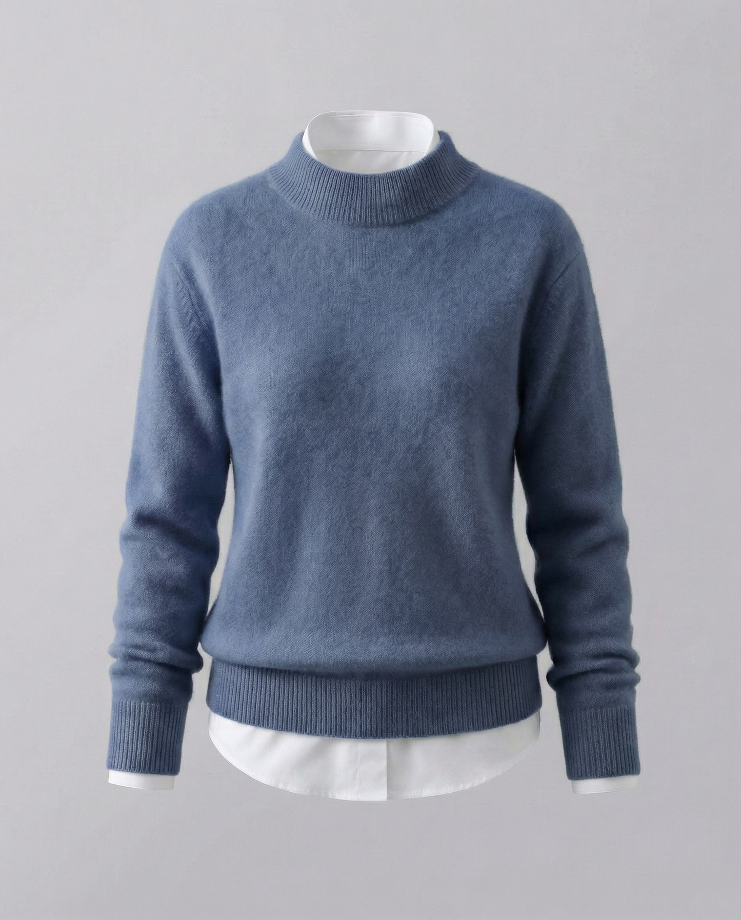 Damen Cashmerepullover Elegantes Design Beige