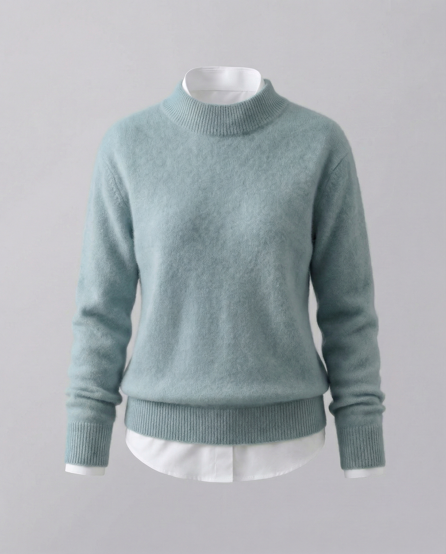 Damen Cashmerepullover Elegantes Design Beige