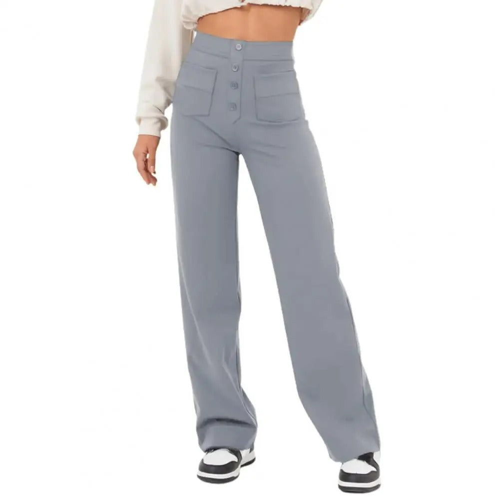 Damen Hochtaillierte Hosen - Eveloria