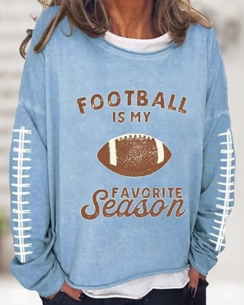 Eveloria Damen Sweatshirt Baumwollmischung Lockere Passform