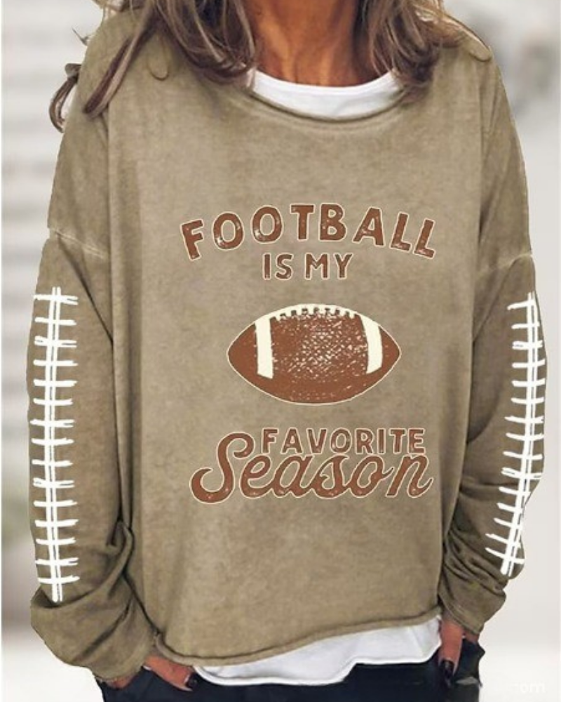 Eveloria Damen Sweatshirt Baumwollmischung Lockere Passform