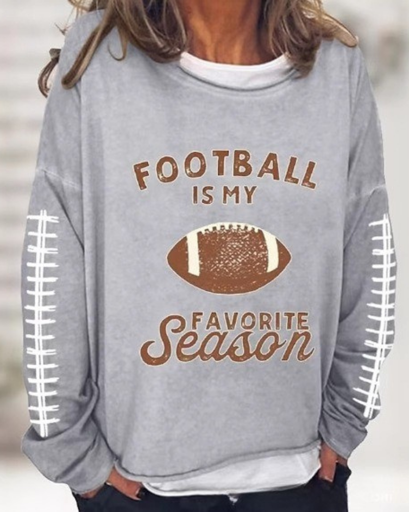 Eveloria Damen Sweatshirt Baumwollmischung Lockere Passform