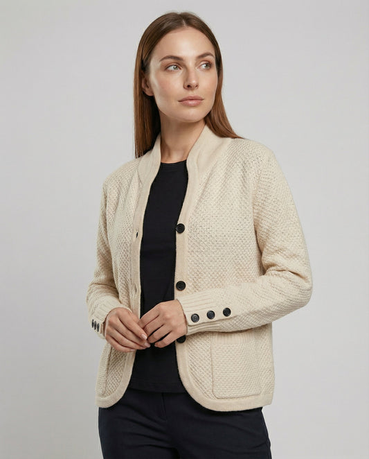 Damen Kaschmir Strickjacke - Eveloria