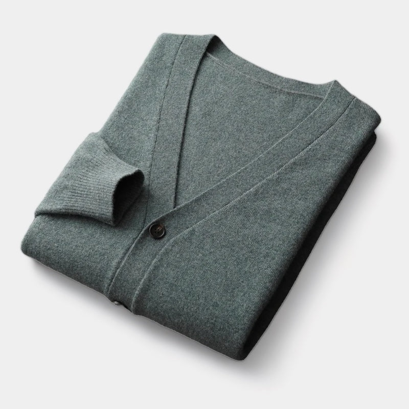 Herren Cardigan Strick Leichtgewichtig Klassisch