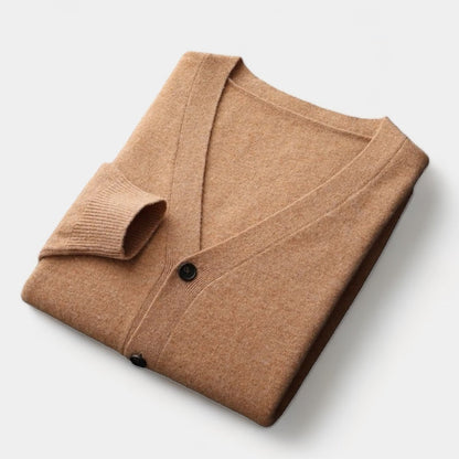 Herren Cardigan Strick Leichtgewichtig Klassisch