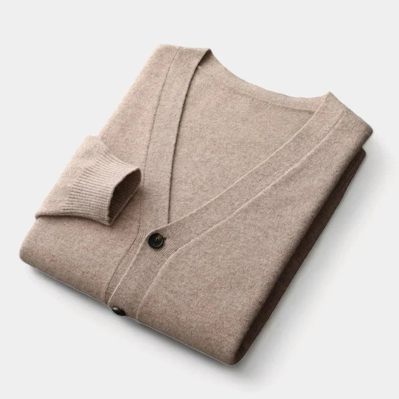 Herren Cardigan Strick Leichtgewichtig Klassisch