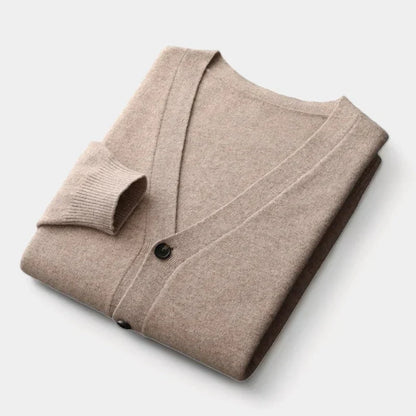 Herren Cardigan Gestrickt Klassisches Knopfdesign Leichtgewicht