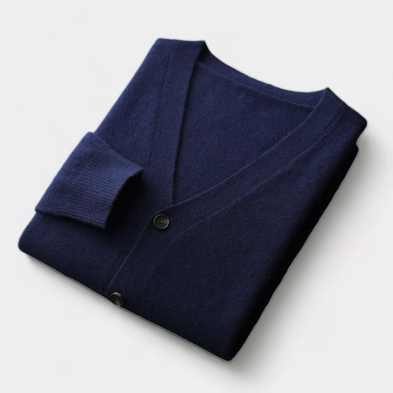Herren Cardigan Strick Leichtgewichtig Klassisch