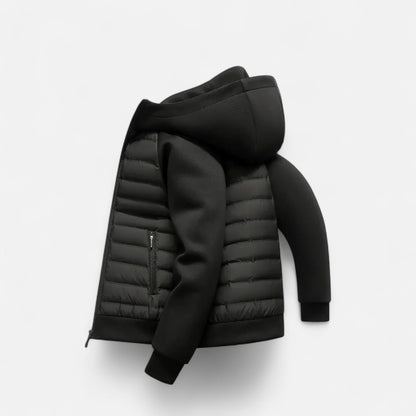 Herren Daunenjacke Gespleißtes Steppmuster Winter