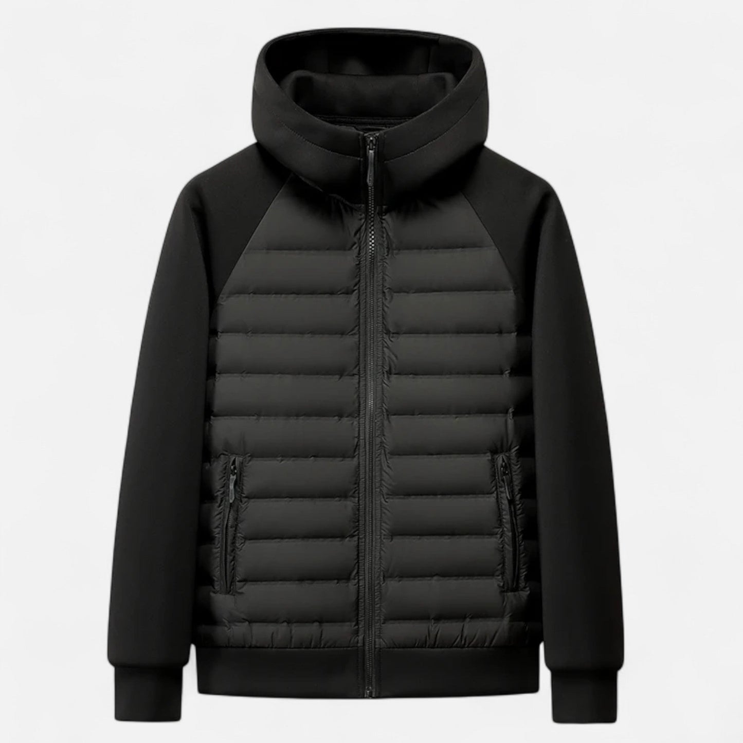 Herren Daunenjacke Gespleißtes Steppmuster Winter