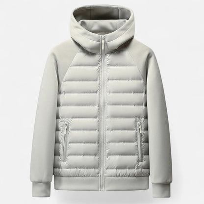 Herren Daunenjacke Gespleißtes Steppmuster Winter