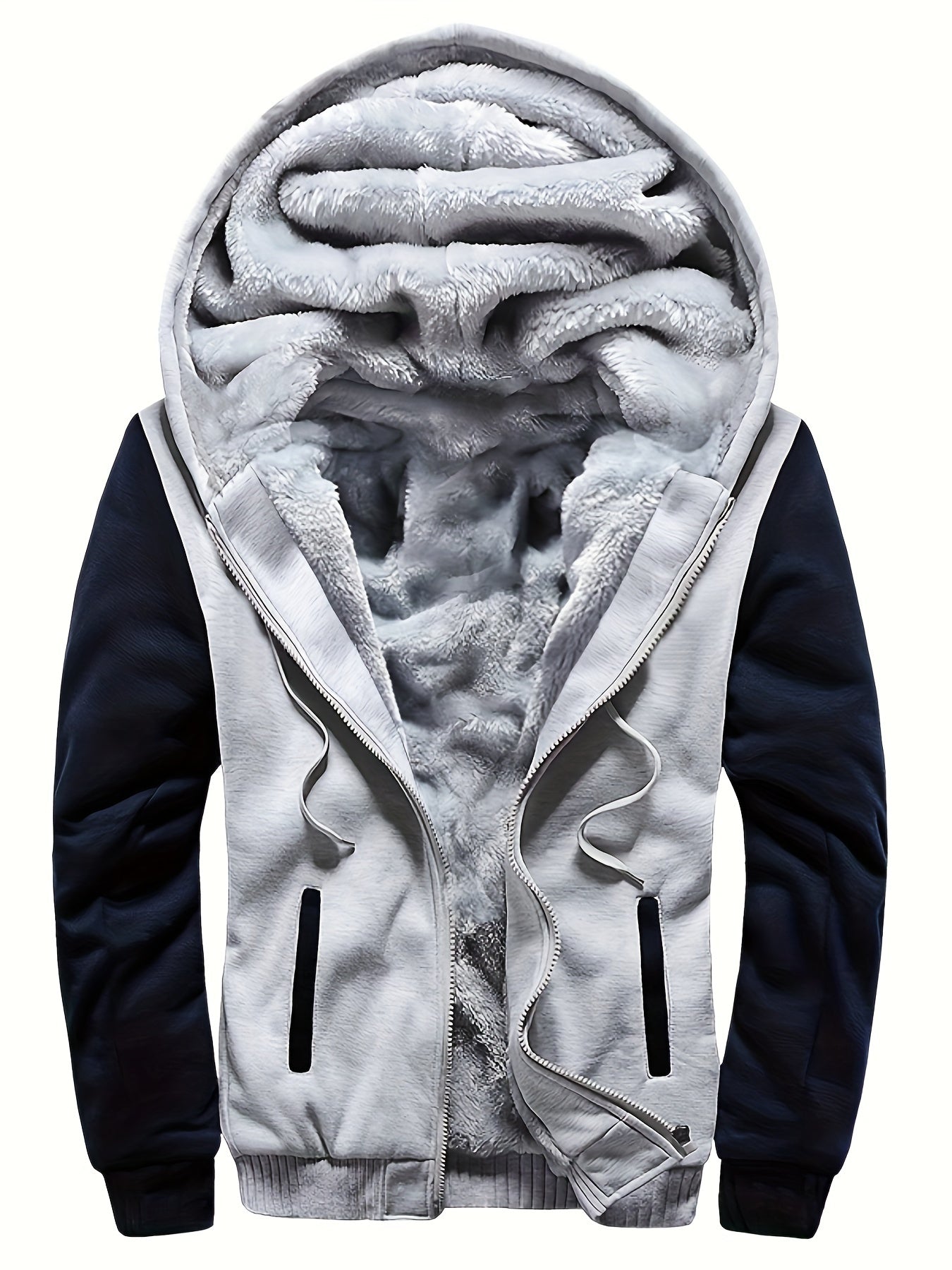 Eveloria Herren Fleecejacke Winddicht Lässig Normal