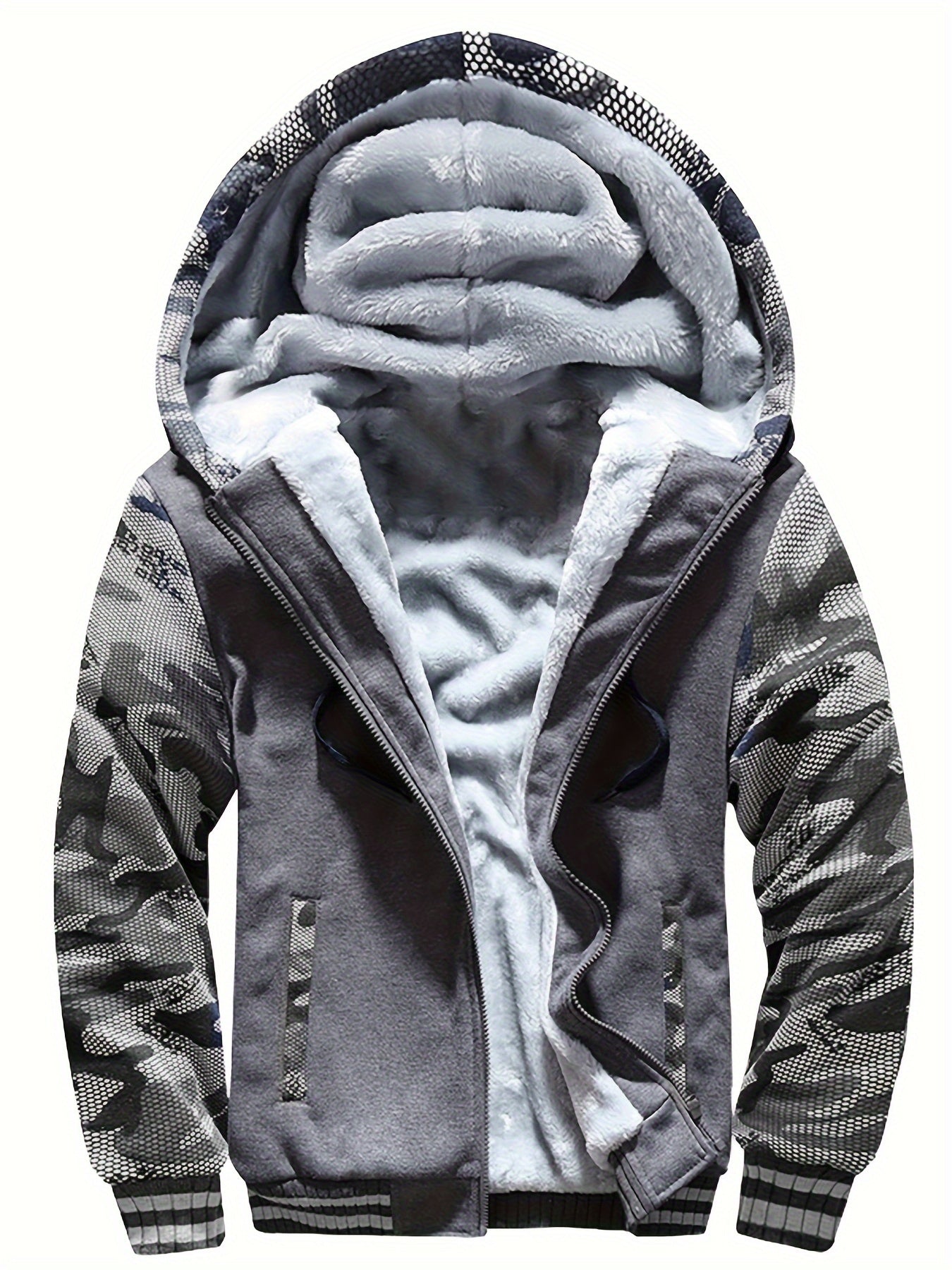 Herren Fleecejacke Winddicht Reguläre Passform
