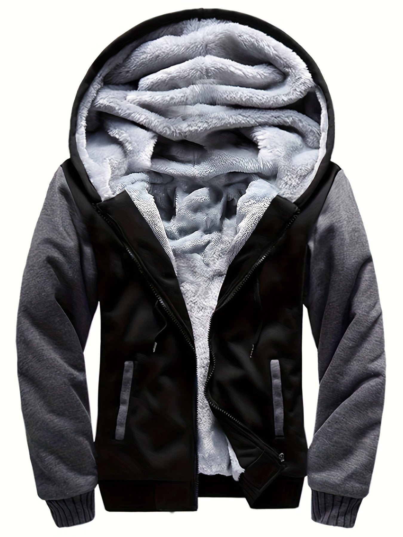 Eveloria Herren Fleecejacke Winddicht Lässig Normal