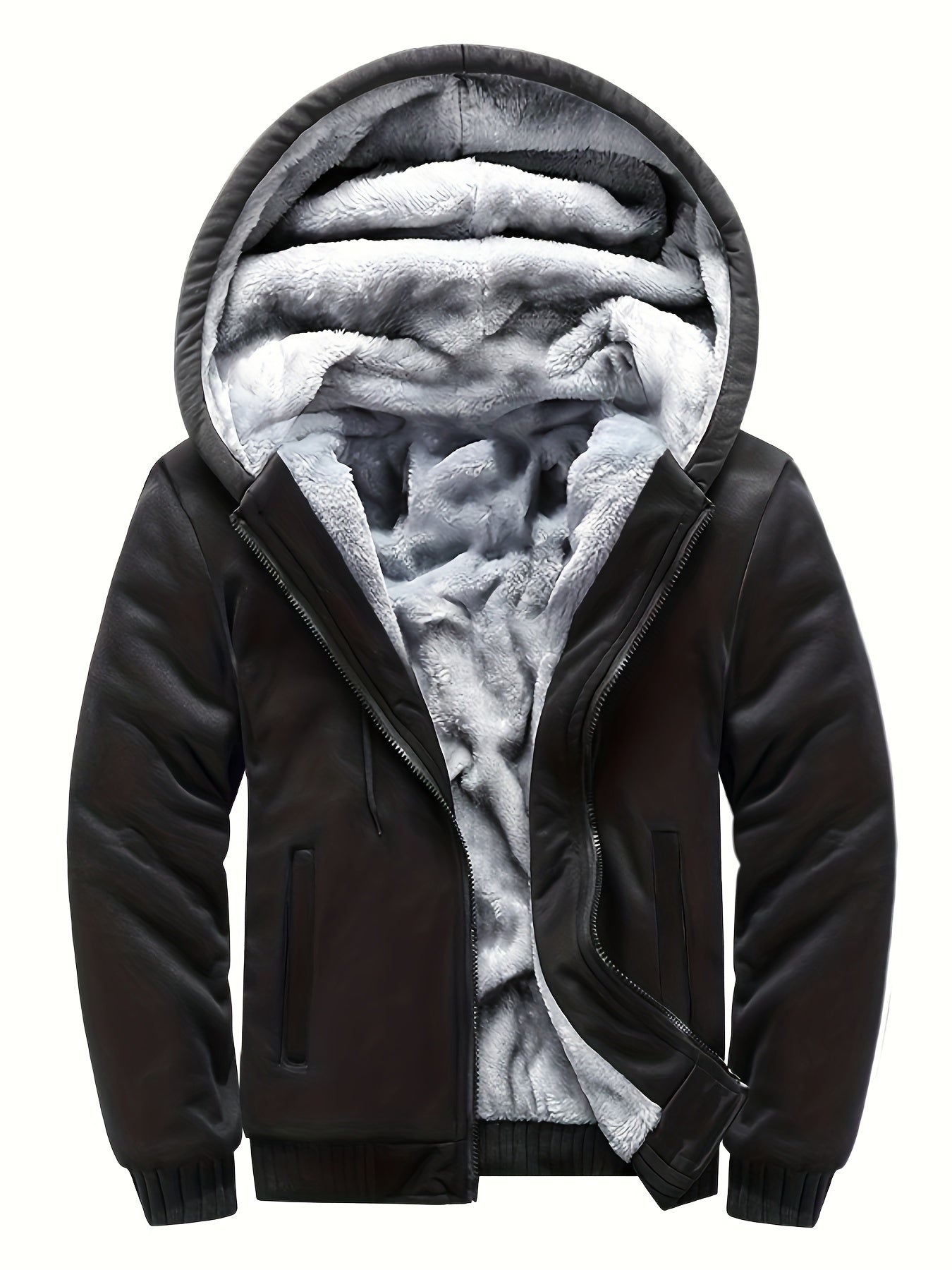 Eveloria Herren Fleecejacke Winddicht Lässig Normal