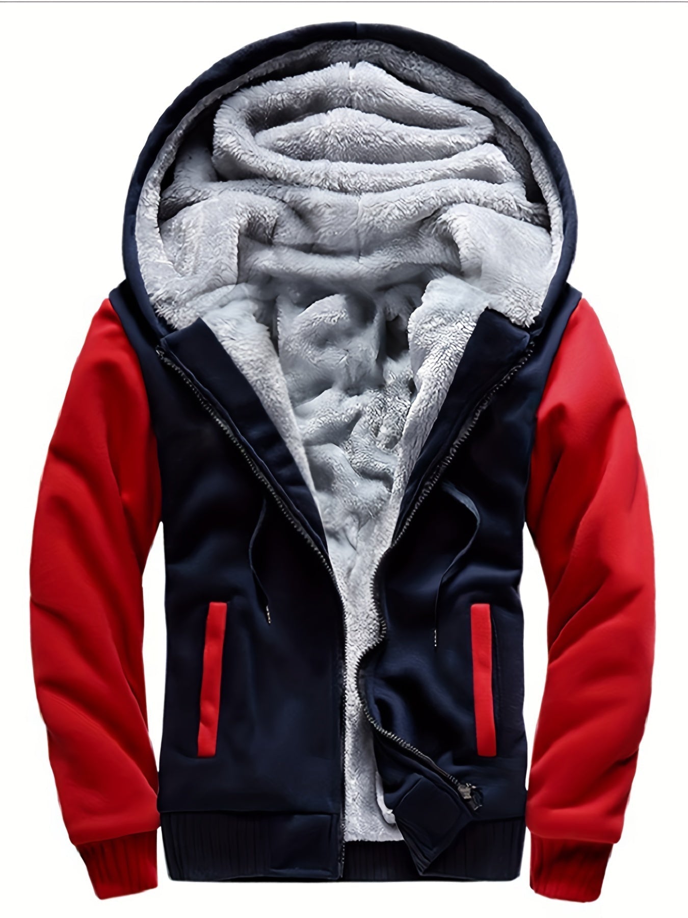 Eveloria Herren Fleecejacke Winddicht Lässig Normal