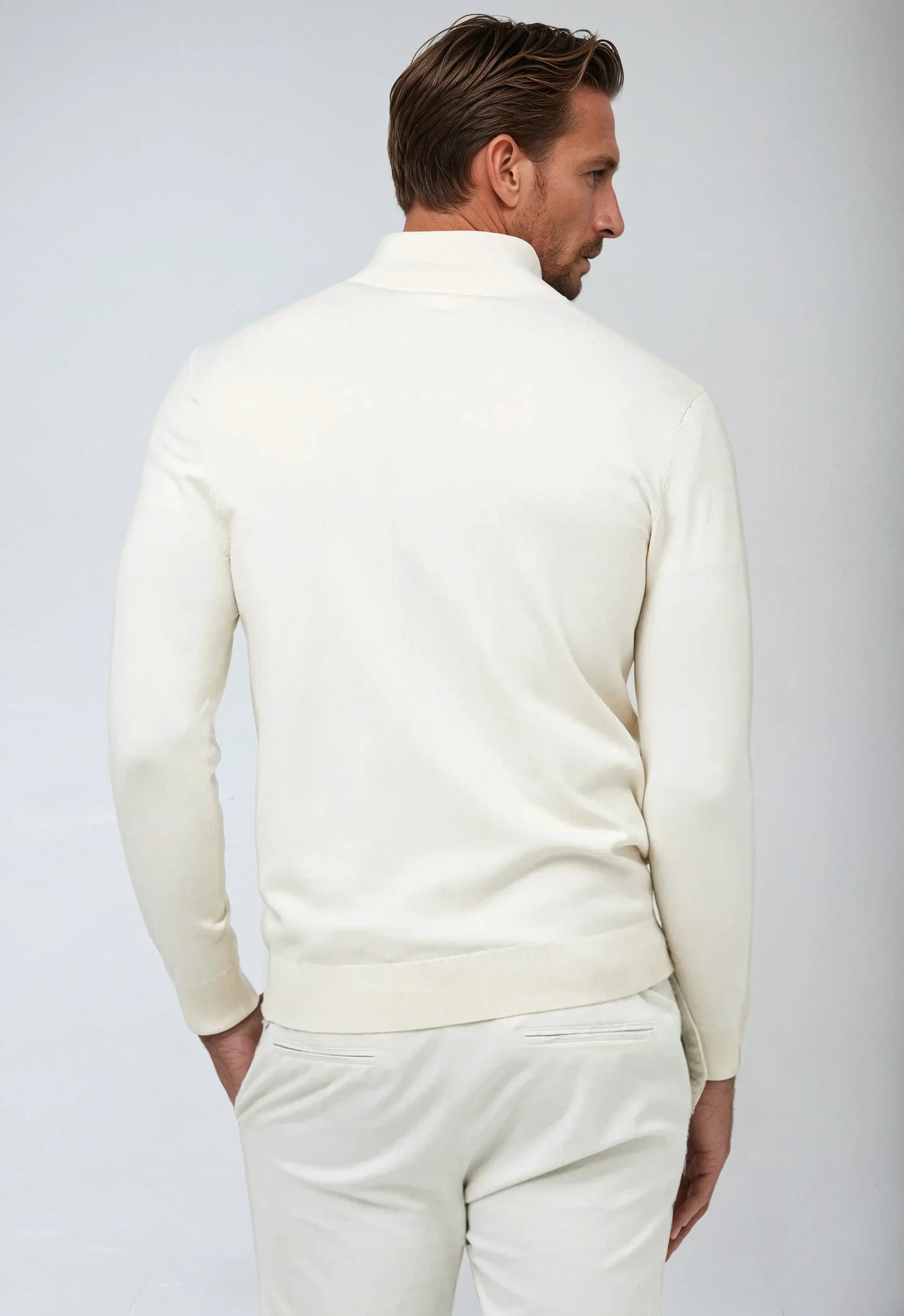 Hagen Herren Pullover Lässig Reißverschluss