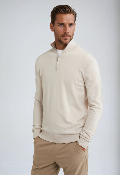 Hagen Herren Pullover Lässig Reißverschluss