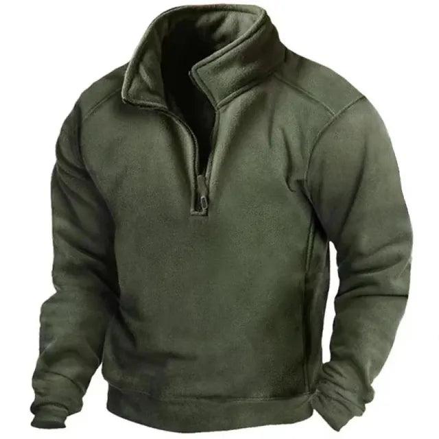 Eveloria Herren Halfzip Pullover Winddicht Hochkragen