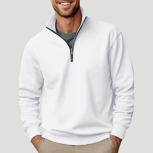 Herren Klassischer Pullover Viertelreißverschluss - Eveloria
