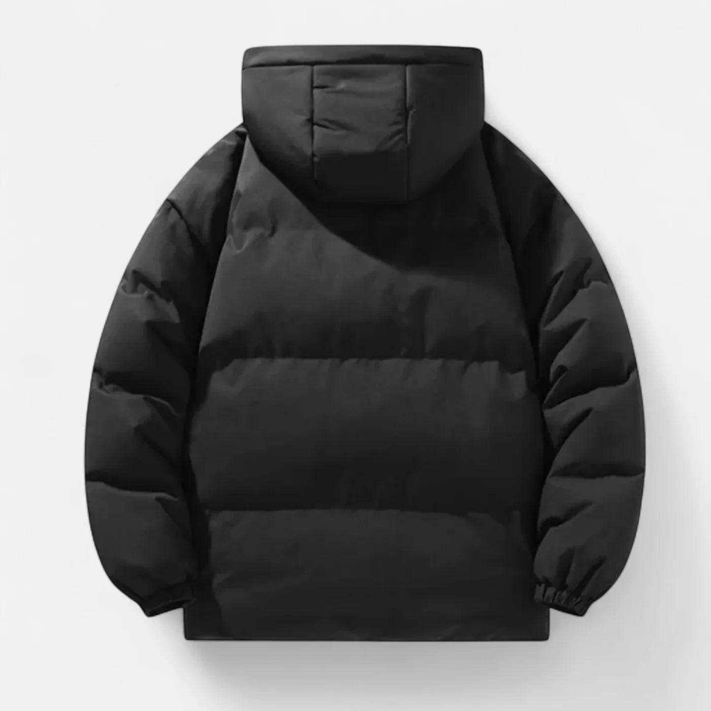 Herren Daunenjacke Mit Kapuze Oversized Schwarz - Eveloria