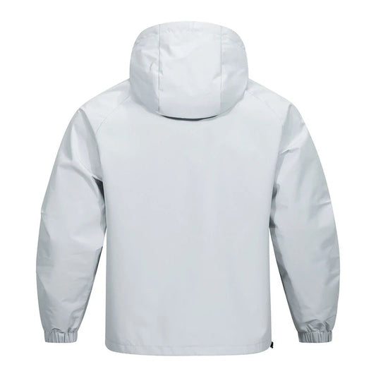 Herren Softshell-Jacke Leicht Kapuze Beige - Eveloria