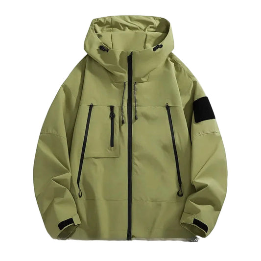 Herren Softshelljacke Lockere Passform Kapuze - Eveloria