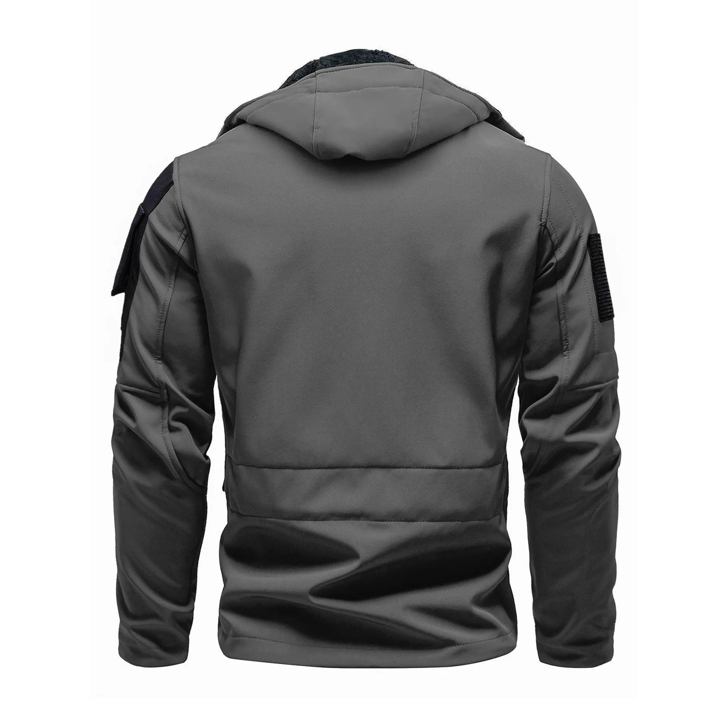 Herren Winterjacke Softshell Mit Kapuze Wasserabweisend