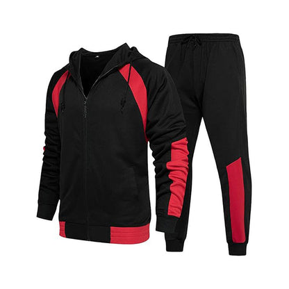 Eveloria Herren Trainingsanzug Kapuze Atmungsaktives Material