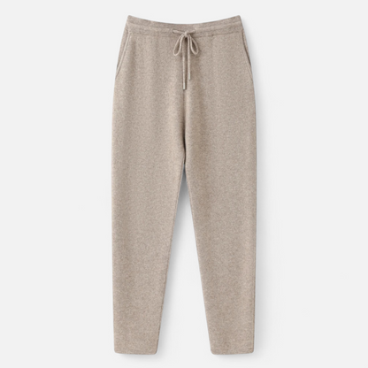 Herrenhose Hohe Taille Slim Fit Strick Vollständige Länge