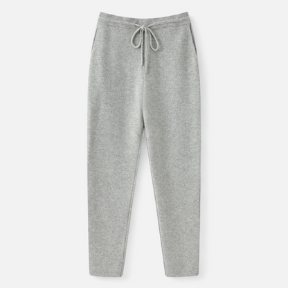 Herrenhose Hohe Taille Slim Fit Strick Vollständige Länge