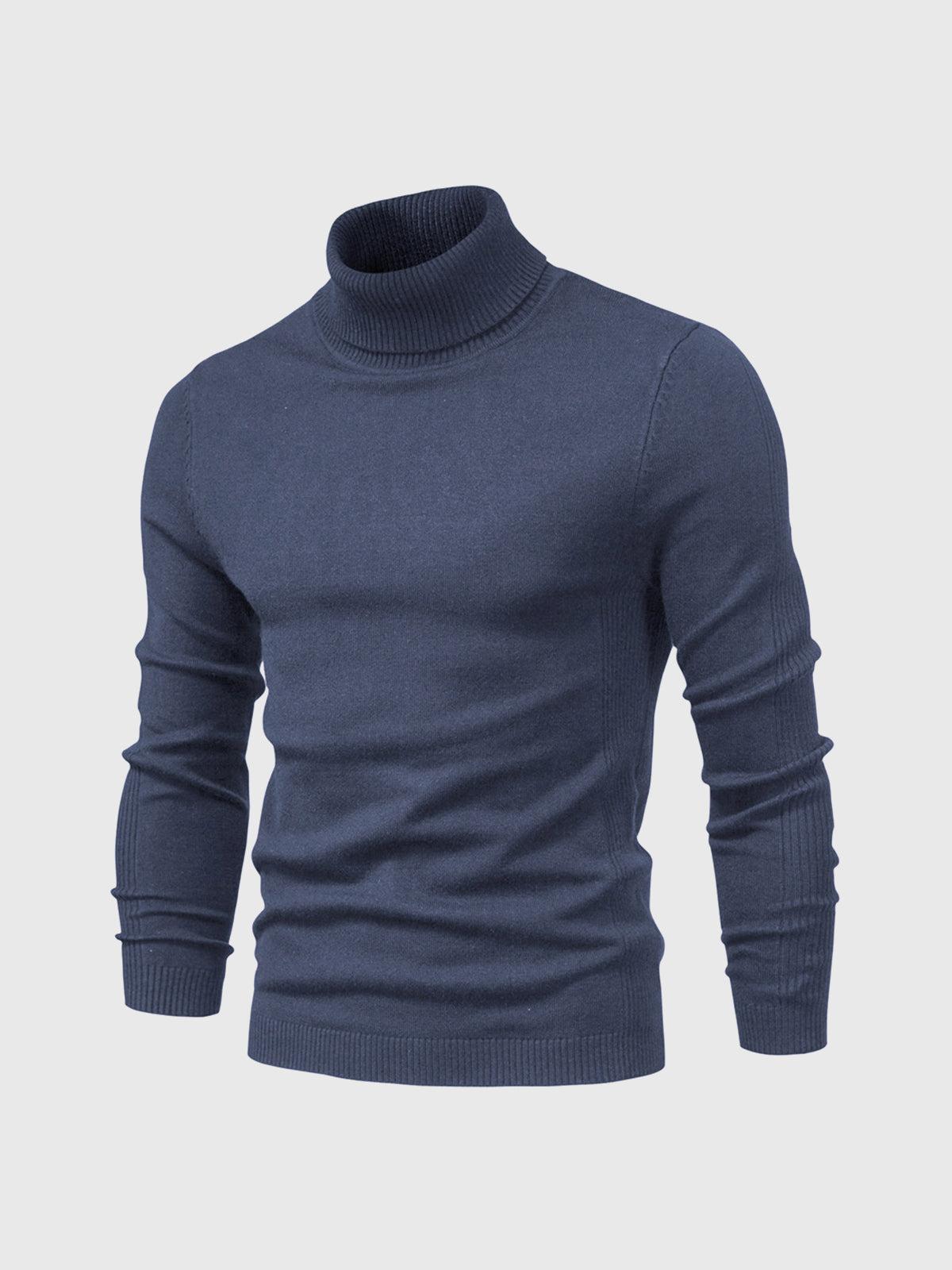 Eveloria Herren Rollkragenpullover Regulär Passform