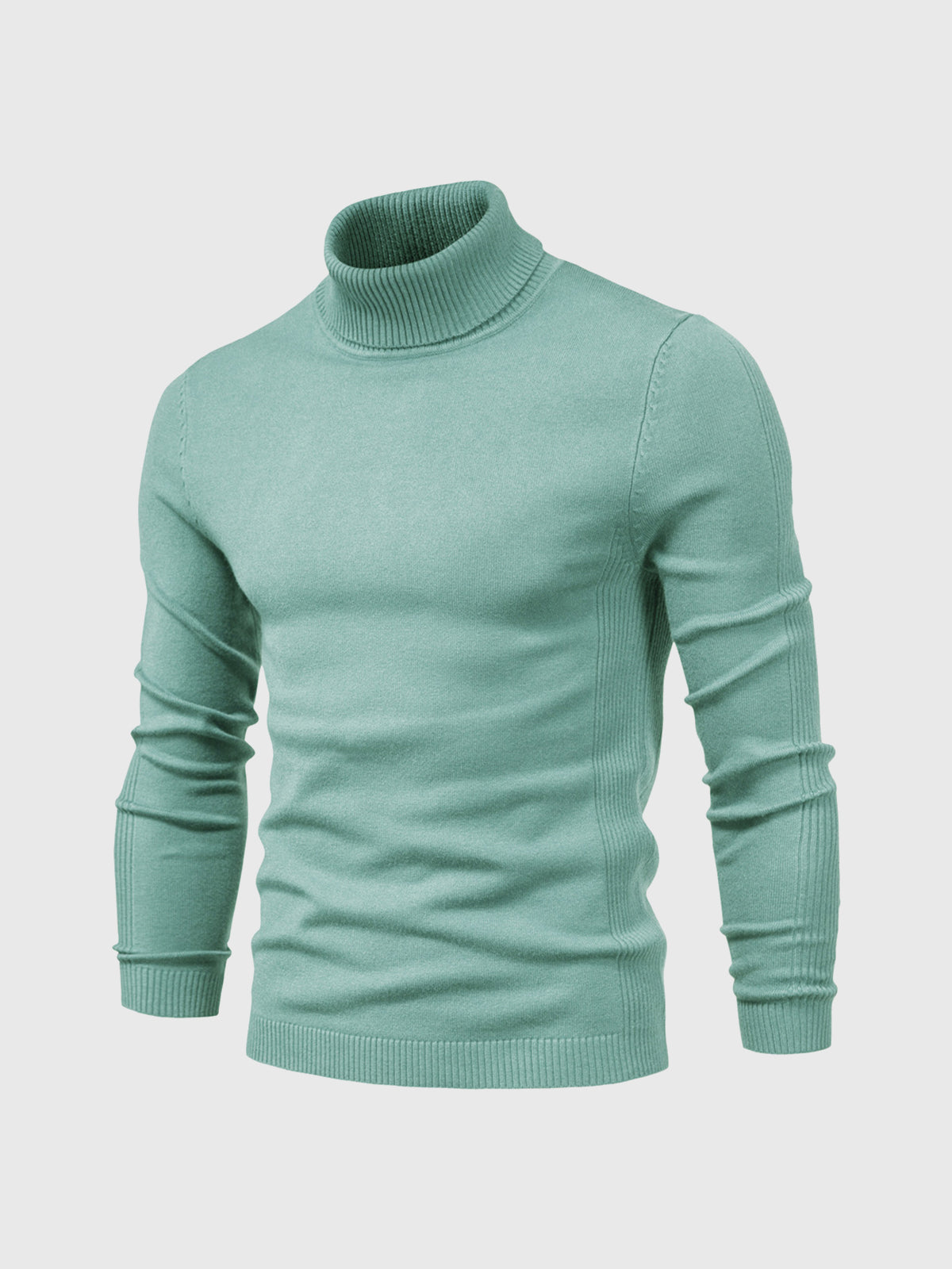 Eveloria Herren Rollkragenpullover Regulär Passform