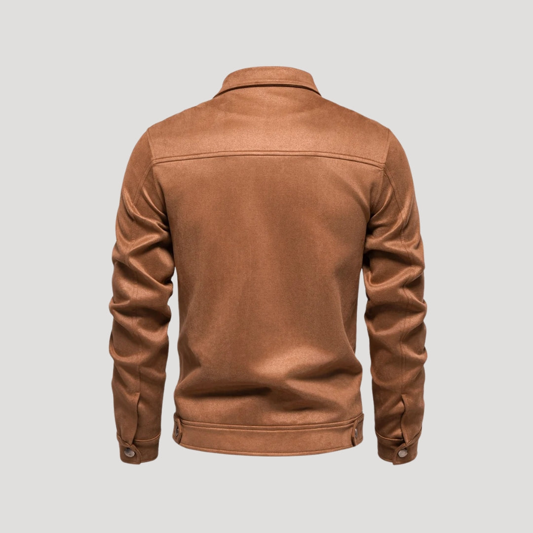 Herren Lederjacke Bomber Winterjacke