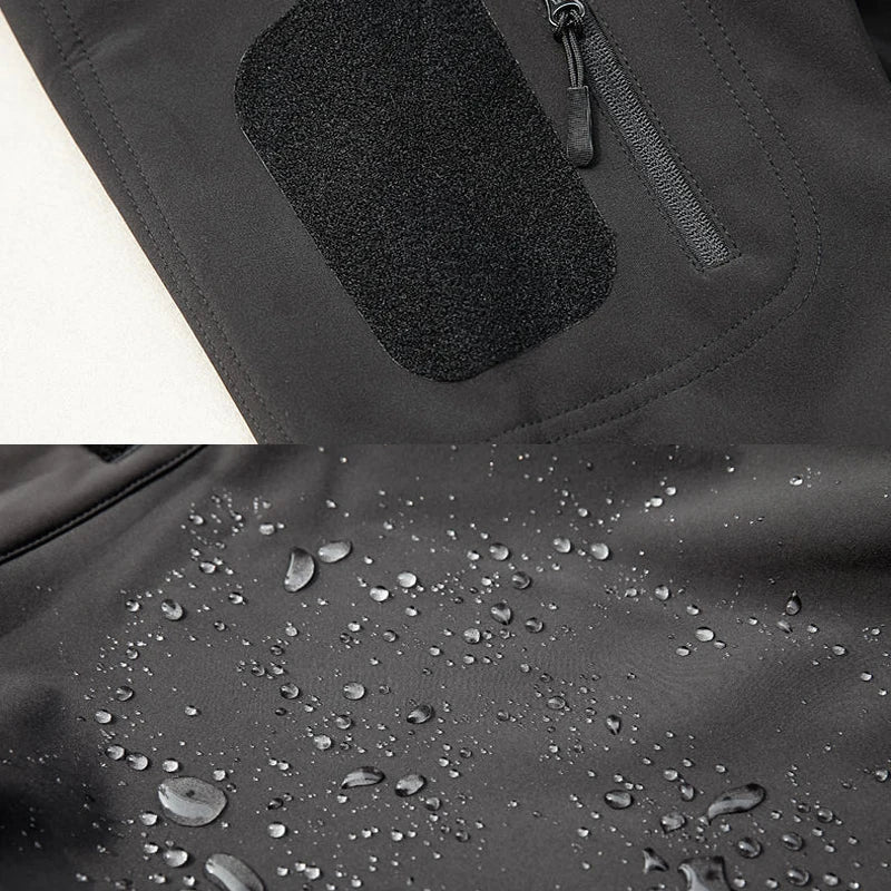 Eveloria Herren Fleecejacke Wasserdicht Mit Kapuze Winter