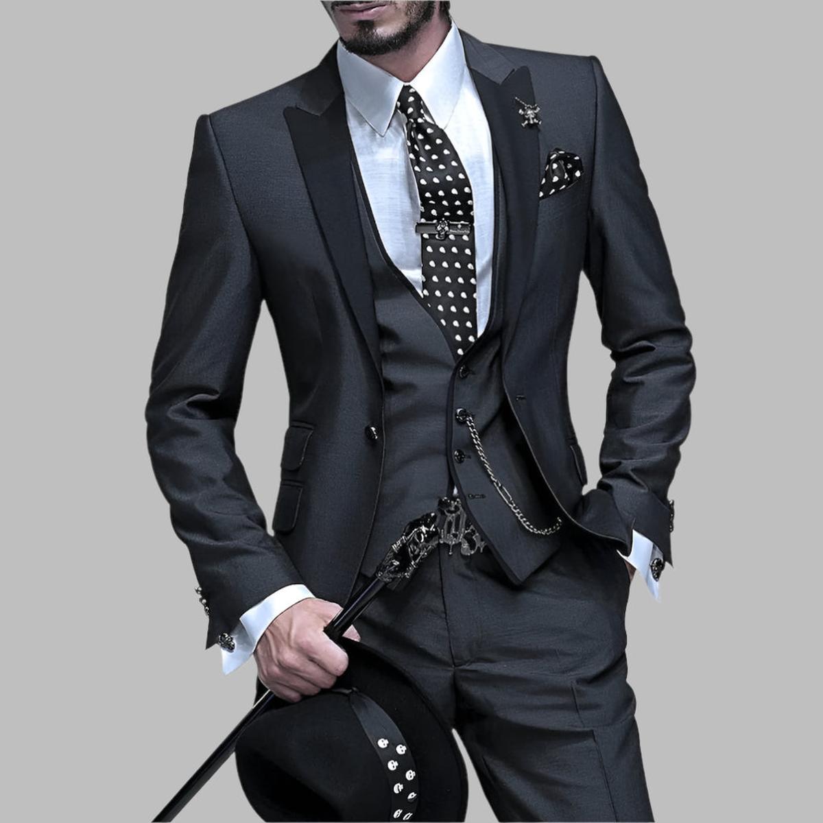 Herren Hochzeitsanzug 3-teilig