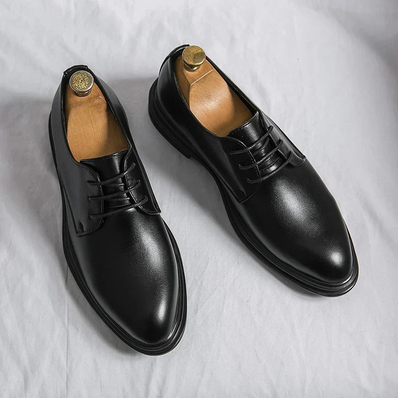 Herren Schnür-Derby-Schuhe Glänzend Oliver