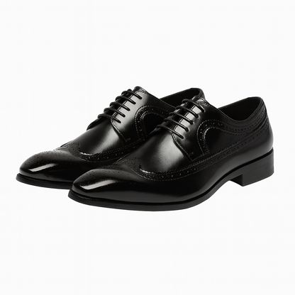 Herren Brogue Oxford Schuhe Klassisches Leder