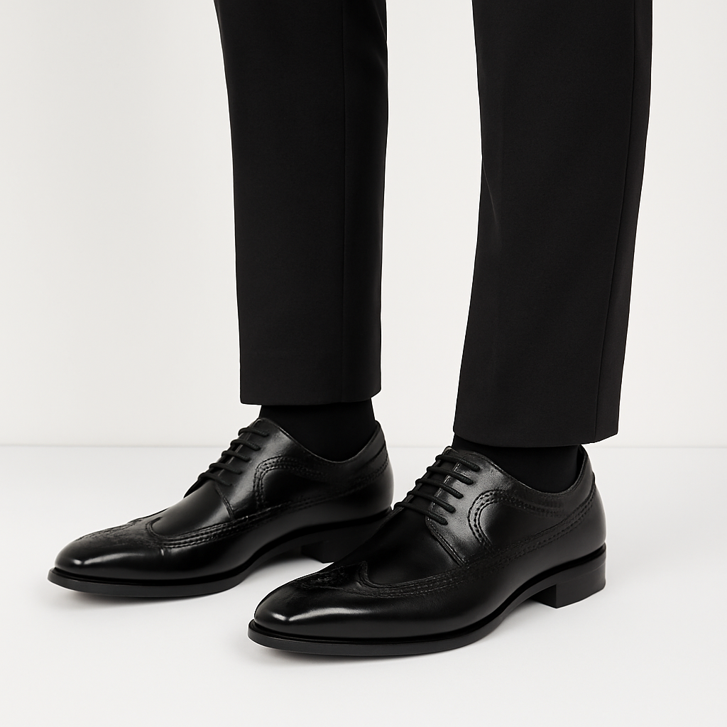 Herren Brogue Oxford Schuhe Klassisches Leder