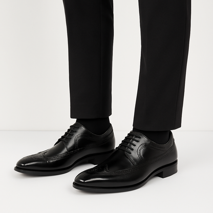 Herren Brogue Oxford Schuhe Klassisches Leder