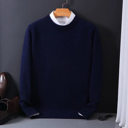 Herren Klassischer Rundhals Pullover Frühling