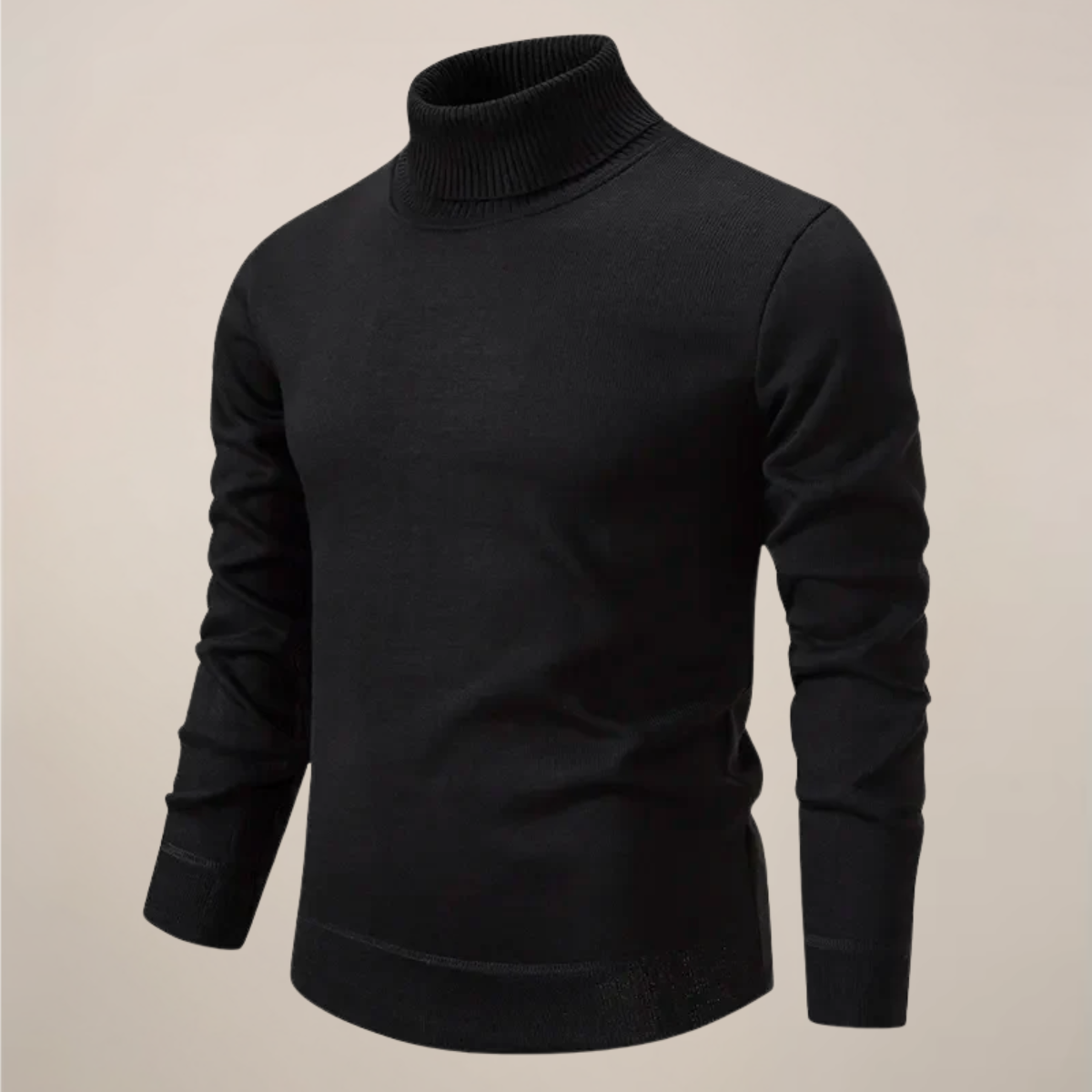 Herren Rollkragenpullover Frühling Merino