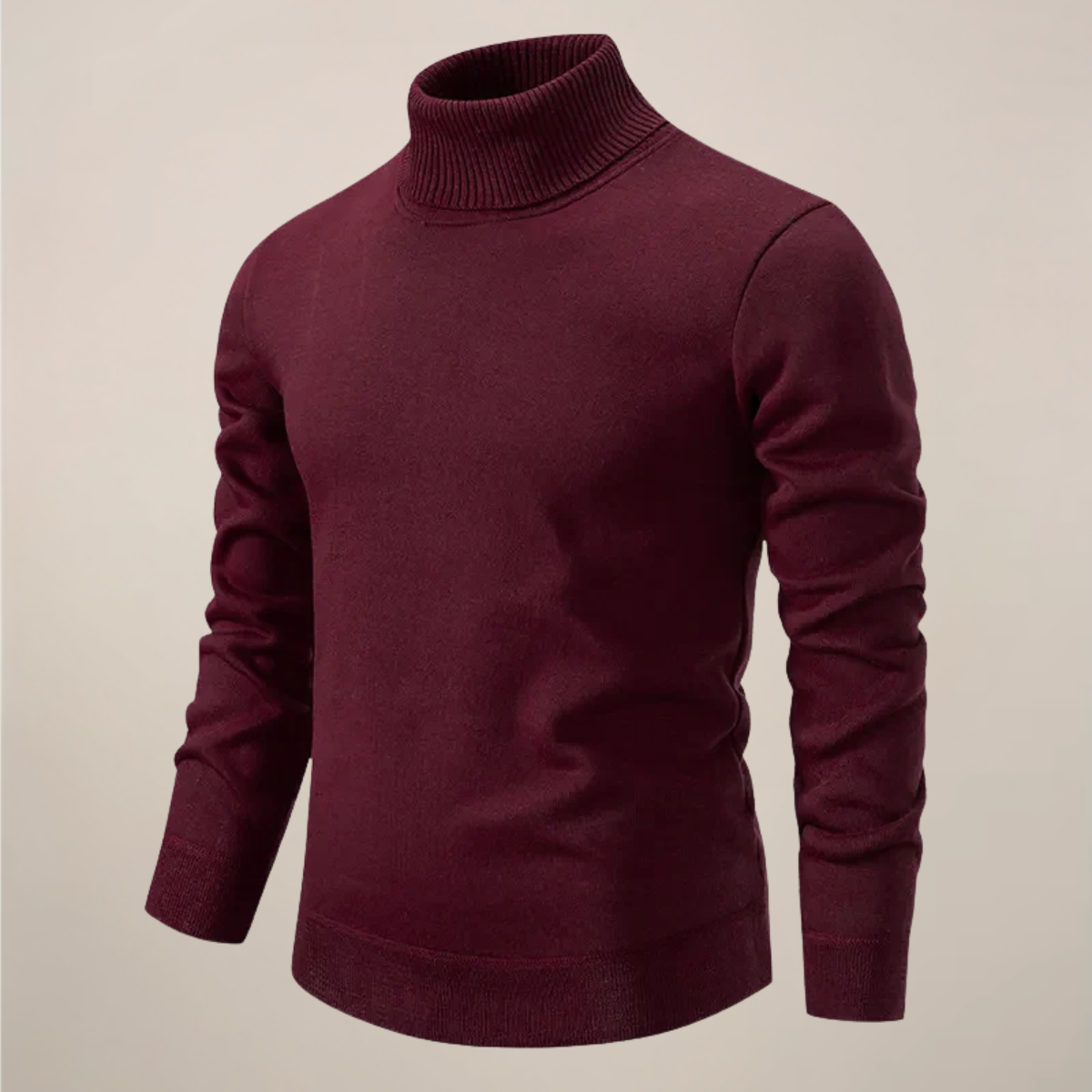 Herren Rollkragenpullover Frühling Merino