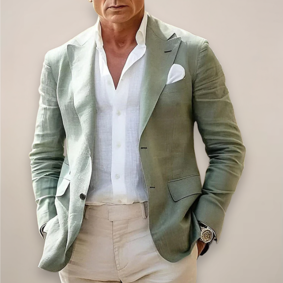 Herren Frühjahrsblazer Leichter Freizeit Blazer