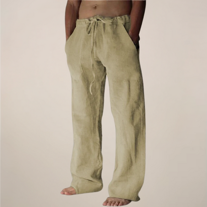 Herren Freizeithose Weite Locker Sitzend Beige