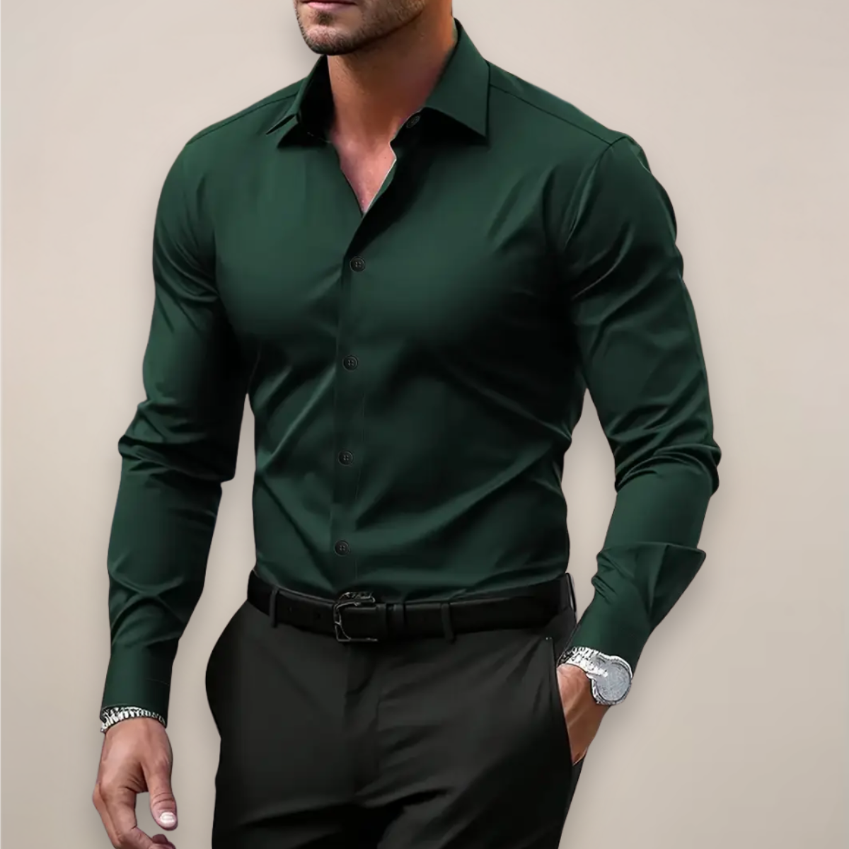Herren Slim Fit Hemd Frühjahr Blau Weiss