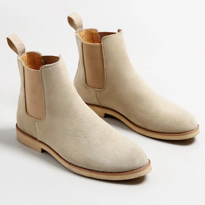 Herren Chelsea Boots Mittelhoher Knöchelschaft Leder