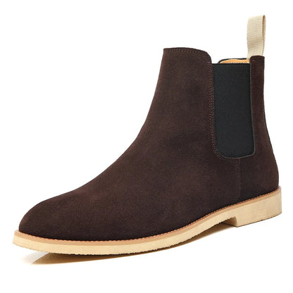 Herren Chelsea Boots Mittelhoher Knöchelschaft Leder