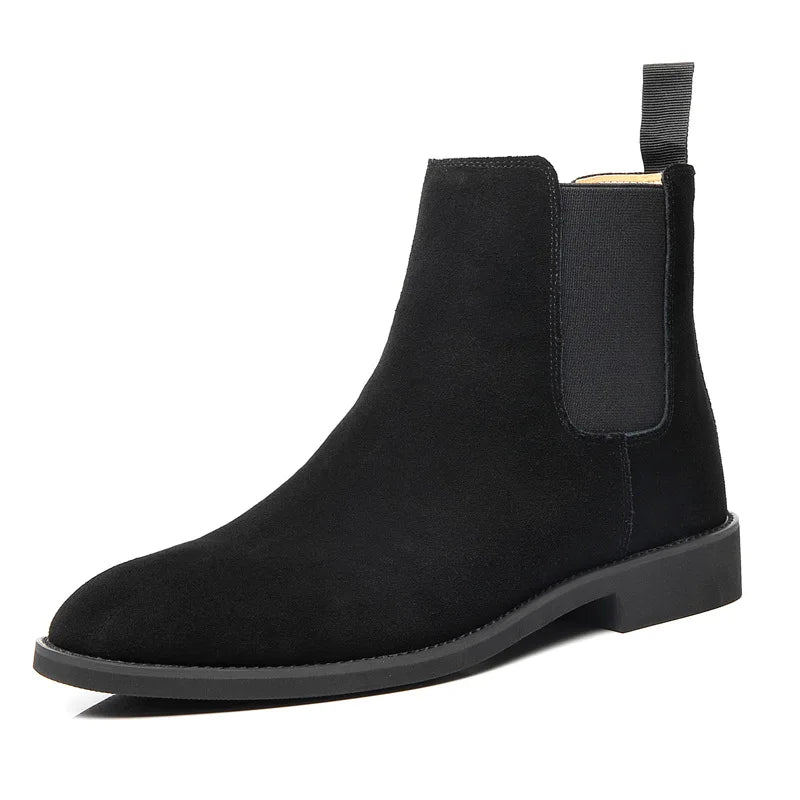 Herren Chelsea Boots Mittelhoher Knöchelschaft Leder